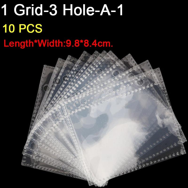 10PCS Inner Page Photocard Binder Multi-Pockets Kpop Sleeves Photo Album Page Idol Photo Card Protector Book 1/4 Grids 3/6 Holes