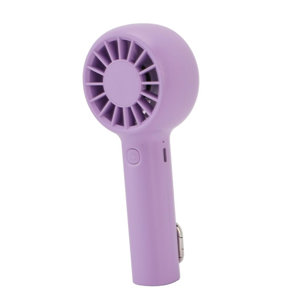 Handheld Fan 5 Speed Silent 5.5h Running Portable Fan with Buckle for Outdoor Beach Camping