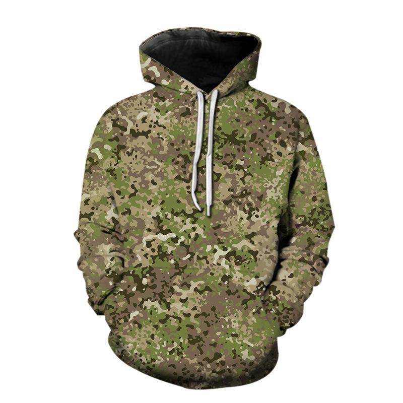 Felpa Mimetica Camo Stampa 3D Uomo Donna Streetwear Felpe Pullover Oversize Felpe con Cappuccio Uomo Top Abbigliamento