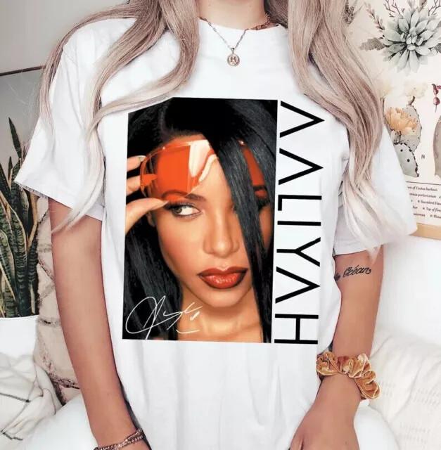 ErykAaliyah Album Music Singer White Shirt Unisex Cotton Unisex T-Shirt XXL