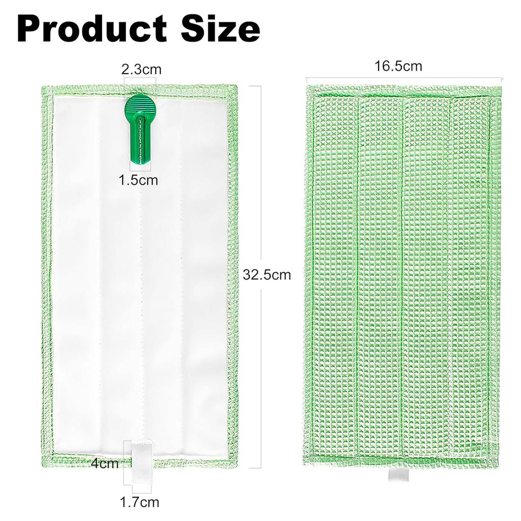 6 Stück Professionelles Mikrofaser-Mopp Bodenreinigungssystem Flachmopp Wiederverwendbares Waschbares Mopp-Pad Staubwischen Für VORWERK SP600