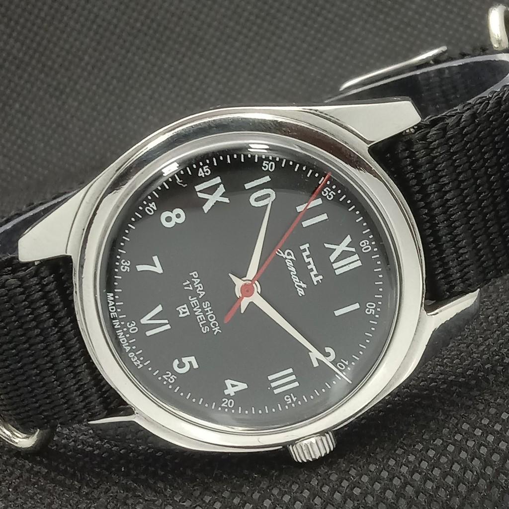 

Б/У HMT JANATA WINDING индийские мужские механические часы с черным циферблатом 534j-a282227-6 lot534j-a282227