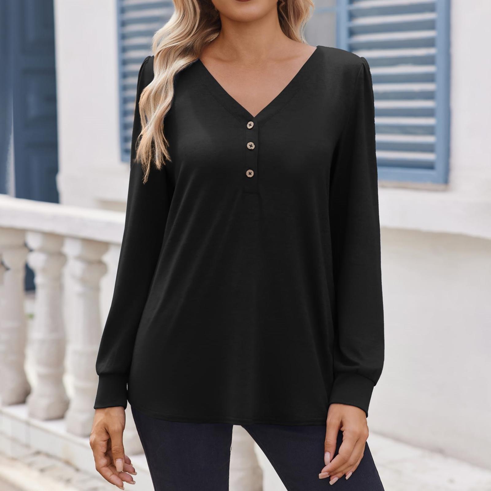 

Женские повседневные топы Модные топы с длинным рукавом M