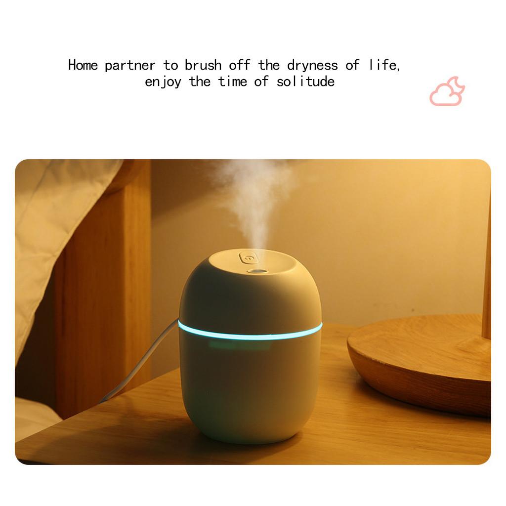 220ML mini zvlhčovač vzduchu USB ztlumení difuzér esenciálních olejů přenosný velký sprej do auta s LED noční lampou difuzér