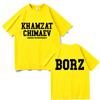 Khamzat Chimaev Logo Double Sided Print T-shirts Men Women Fashion Casual Oversized T Shirts Men's Hip Hop Vintage Streetwear