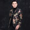 New Genuine Leather Suit Men's Suit Coat Sheepskin Printed Single Leather Suit Spring and Autumn Fashion