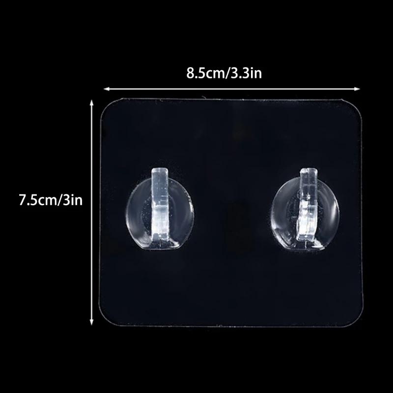 Reliable Self Adhesive Wall Hook Transparents On Hooks Bathroom Towel Hook