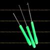 3Pcs Baits Boilie Drill Stringer Hook Needle Portable Fishing Splicing Needle Baits Drill Needle Baiting Rig Needle