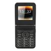 2G Big Button Flip Cell Phone for Seniors 2.6inch 4 Cards 4 Standby Fast Dialing Bluetooth Music Player LED Flashlight