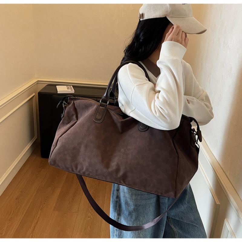 Commuter tote bag women's new high-end portable travel tote bag fashionable large-capacity shoulder oblique span bag