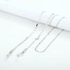 Fashion Hangs Pearl Neck Disc Silver Color Mask Lanyard Glasses Chain Mask Holder Sunglasses Chain