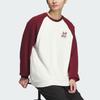Adidas Small Logo Embroidered Color Block Sweatshirt Men Tops Burgundy JE6113