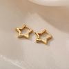 Creative, Simple and Fashionable Five-pointed Star Earrings, Women's Sweet and Cool Temperament, Versatile Earrings.