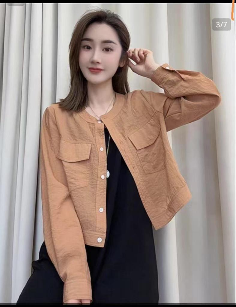 2025 Women's Lightweight Linen Sun Protection Shirt - Slimming, Breathable, Single-Breasted, Casual Short Jacket