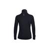 Under Armour Breathable High Collar Reflective Running Fitness Long Sleeve T-Shirt Women Tops Black 1356215-001