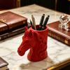 Portapenne a Testa di Cavallo Stampato in 3D Organizzatore da Scrivania Pratico per Matite Pennarelli Decorazione Creativa per Ufficio Casa Regalo Unico per Studenti