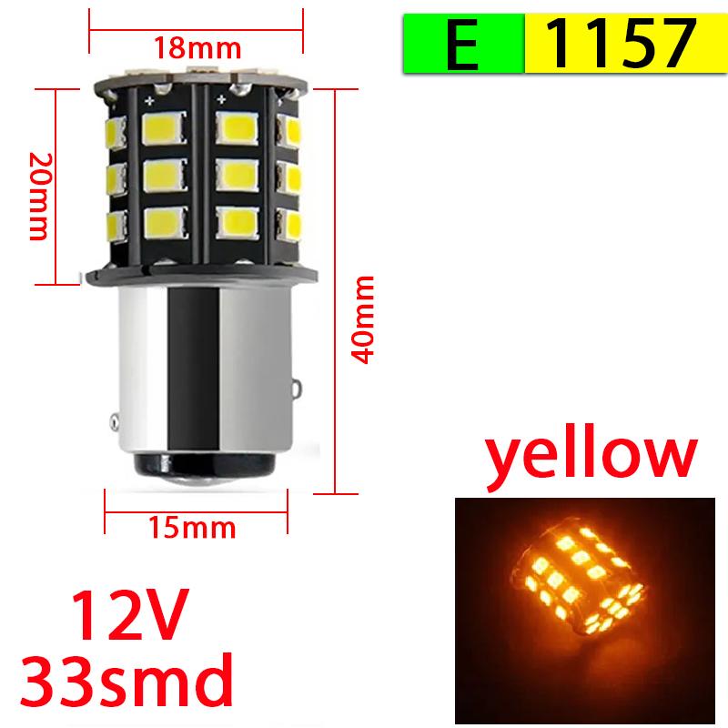 2pcs Led Lamp Turn Lamp Brake Lights Signal Lamp bau15s 1156 1157 BA15S T20 W21/5W 3157 3156 Bulbs 144smd LED Bulb Canbus Lamp