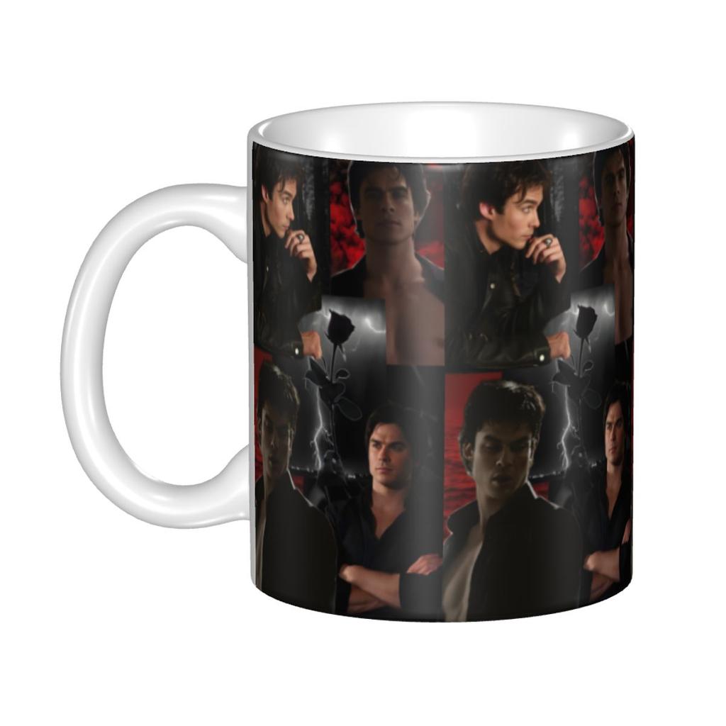 Tasses à café personnalisées The Vampire Diaries DIY Damon Salvatore Tasse à thé au lait en céramique