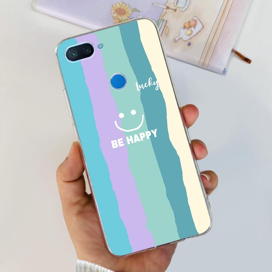 For Xiaomi Mi 8 Lite Case Fashion Soft Silicone Phone Case For Xiaomi Mi 8 SE / Mi 8 Pro Mi8 Lite Clear Tpu Cover Astronaut Capa