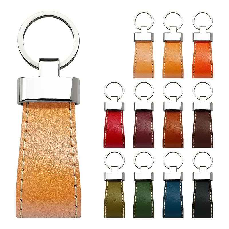 

[Trend SS] genuine leather tochigi leather smart key ring key ring men s ladies double ring key key genuine leather key ring bag charm cowhide leather