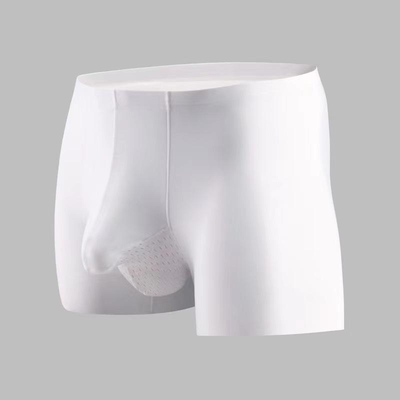 Men's Quick-Dry Ice Silk Trunk Underwear: Breathable Seamless Elephant Trunk Design