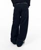 AAKAM Kpt Semi Wide Denim Pants (Black)