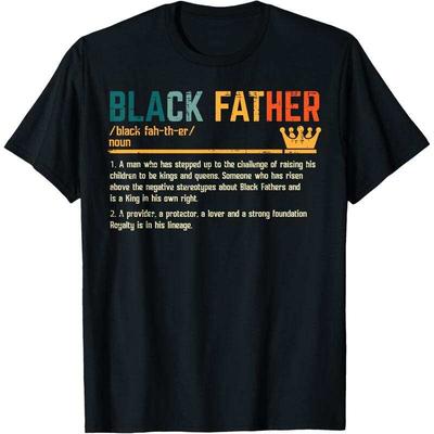 Vatertag Schwarzer Vater Definition Afroamerikanischer Papa Unisex T-Shirt