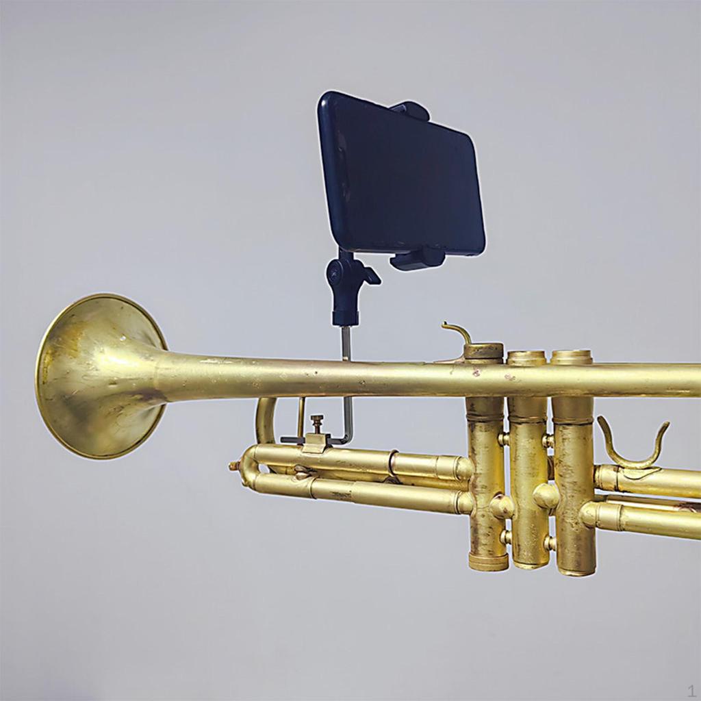 Trumpet Phone Music Lyre Portable Adjustable Marching for Trumpet, Oboe & Clarinet