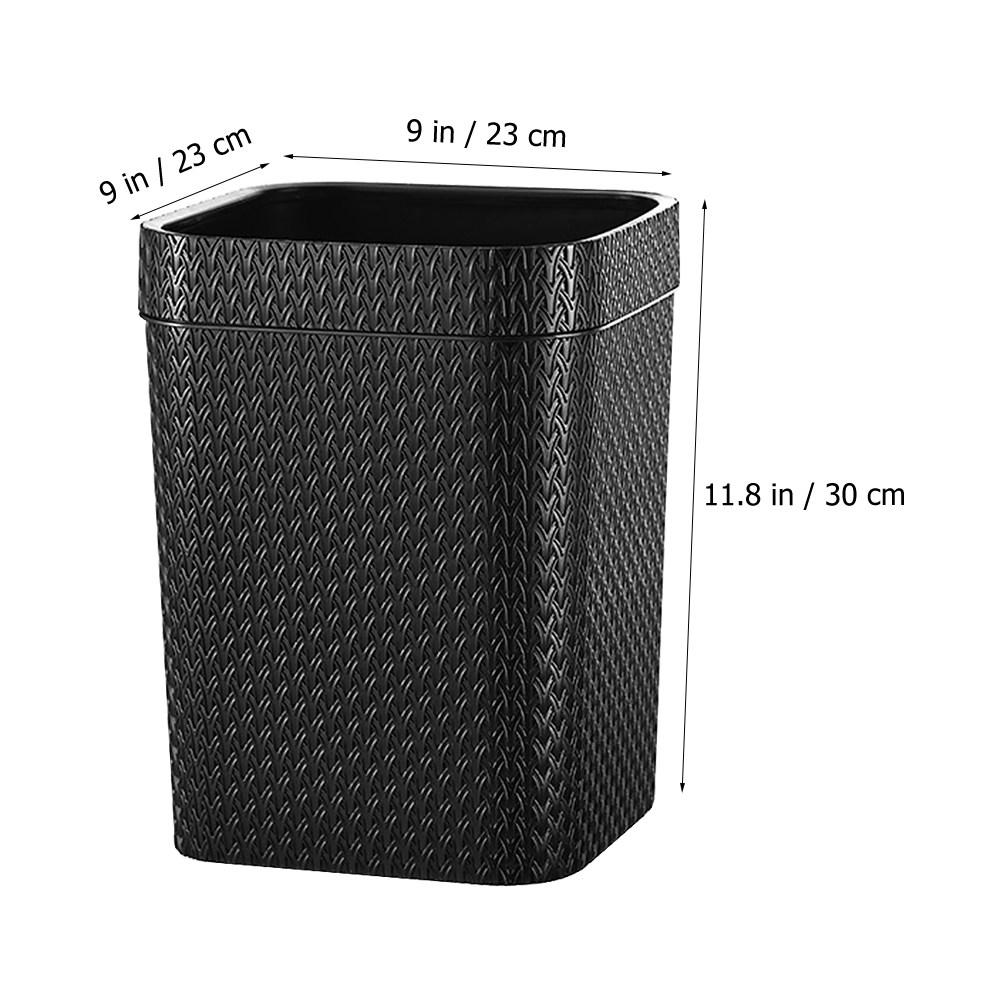 

Desktop Waste Container Plastic Trash Can for Office Home Bathroom Bedroom Laundry Room Nordic Inspired Simple Design High чёрный