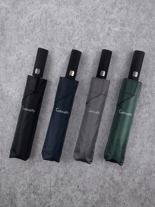 Gotivathy One-Touch Folding UV-Blocking 3-Stage Umbrella Functional Parasol black