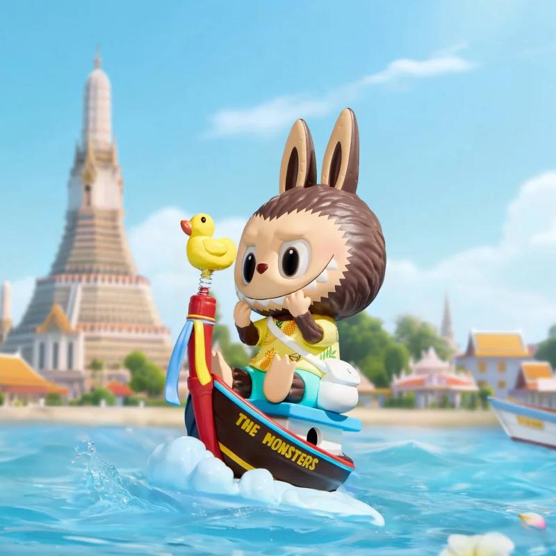 New POP MART LABUBU Thailand Limited, Long Tail Boat Trendy Figures PPMT-2508-0042