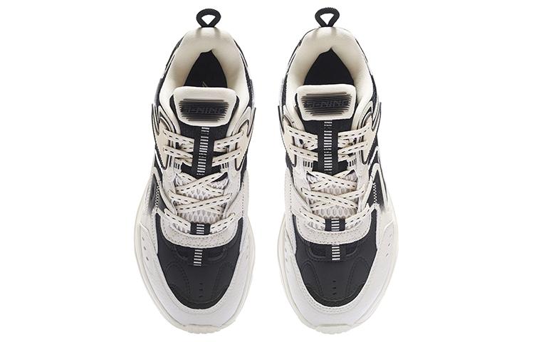Li Ning Spacetime Cushioning Low top Sports Casual Shoes Women's White Black AGCR332-9