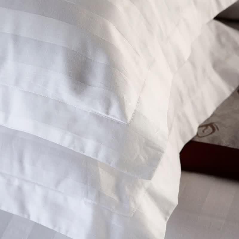 Hotel Collection 40S Satin Stripe Cotton Pillowcase