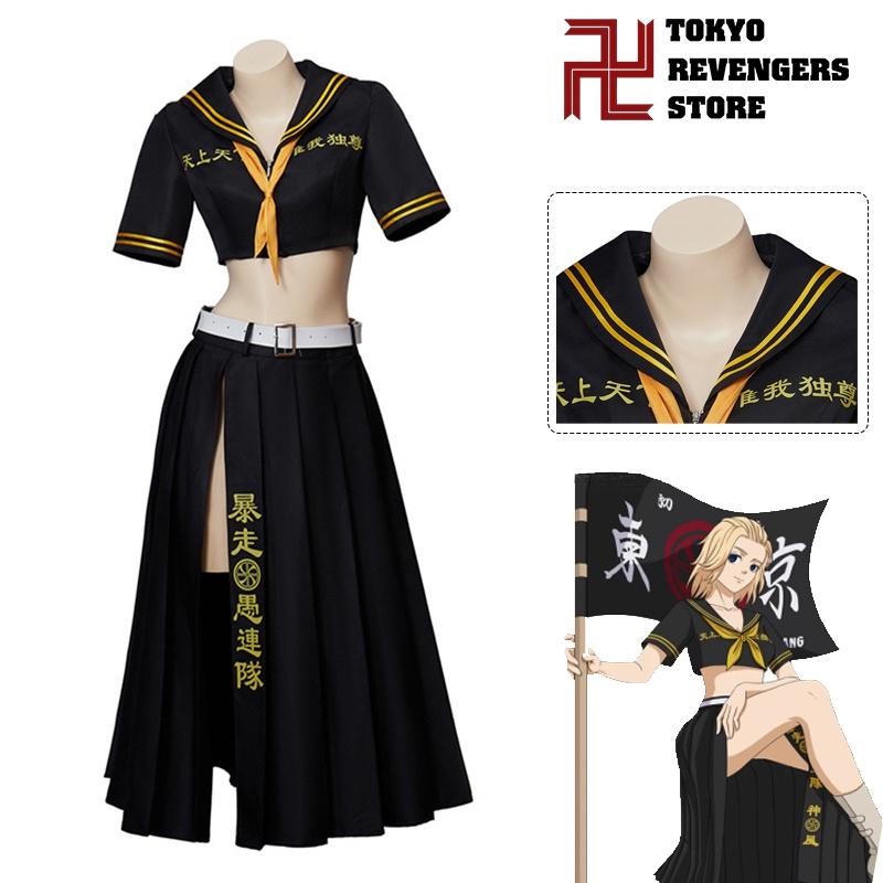 Sano Revengers Tokyo Manjiro Mikey Cosplay Costume Uniform Outfit Carnival Party