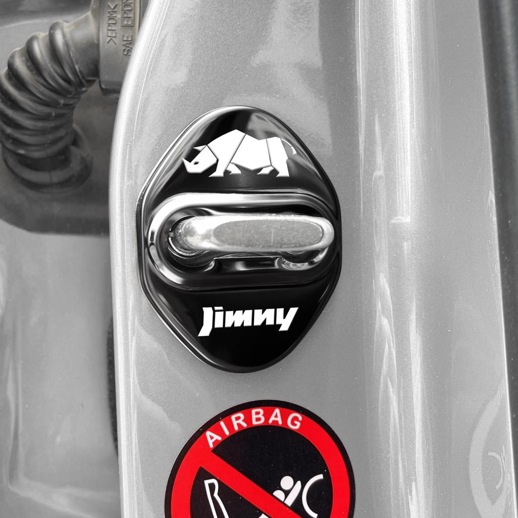 Jimny Fuel Filler Cap Fuel Cap Door Striker Door Lock Adhesive Type Set Cover, Cover, Cover, Cover, (Black) [Used]