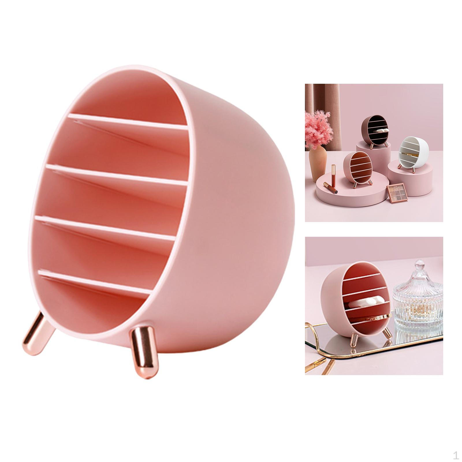 Коробка-органайзер для макияжа с 5 отделениями и ящиком для палитр косметических кистей — фото 10