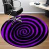 1pc Spiral Pattern Office Round Area Rug,  Mat Suitable ForOffice, Under Office Chairs Bedroom Living Room Home Decor, Room Deco
