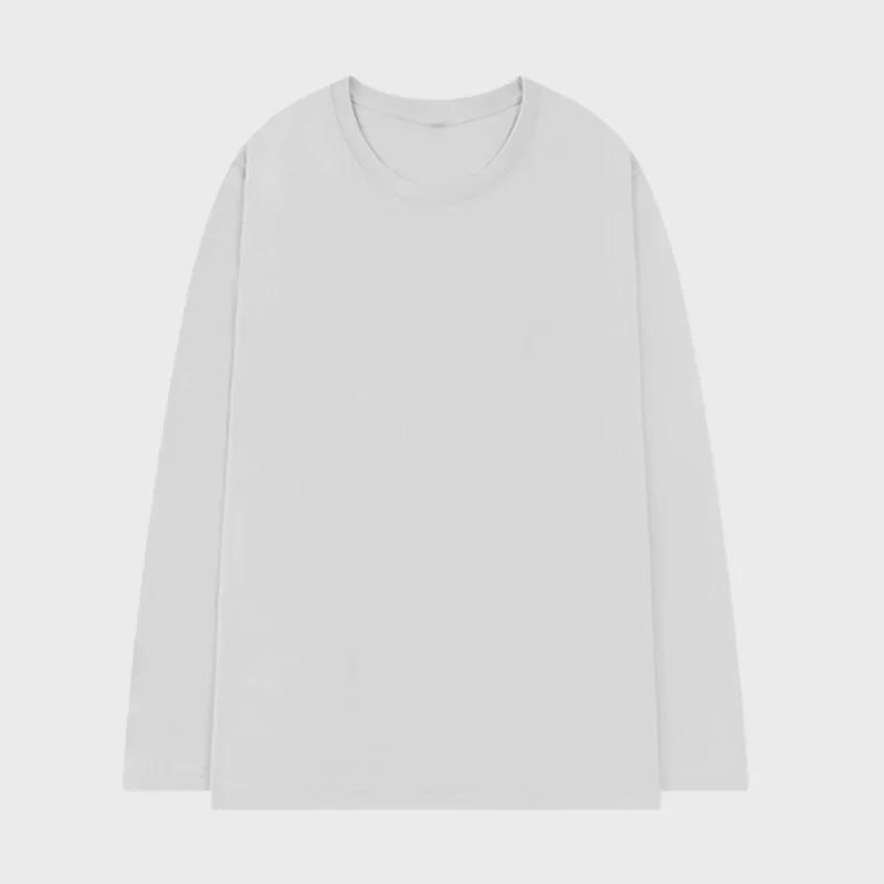 New 2023 Autumn/Winter European & American Women's Solid Color Round Neck Long Sleeve T-shirt