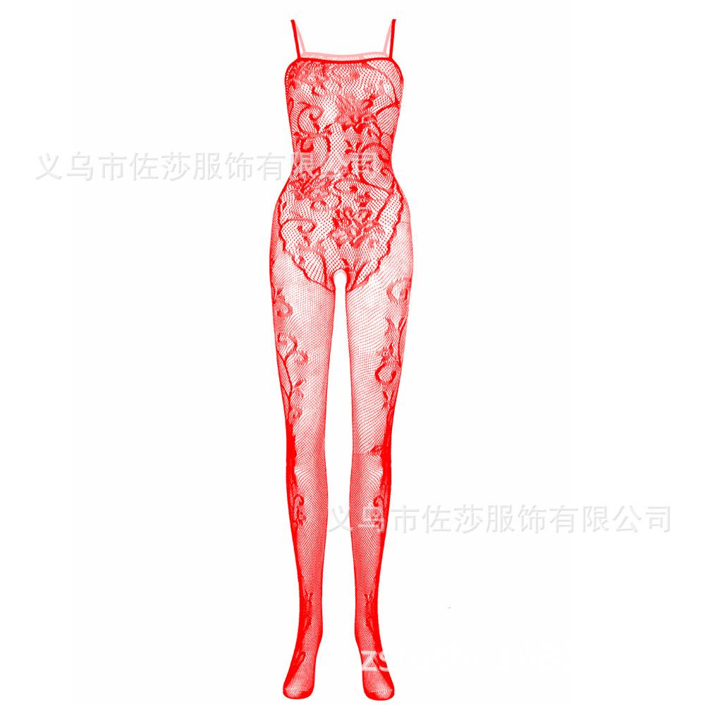 Sexy underwear sexy mesh onesie open-file hollow jacquard