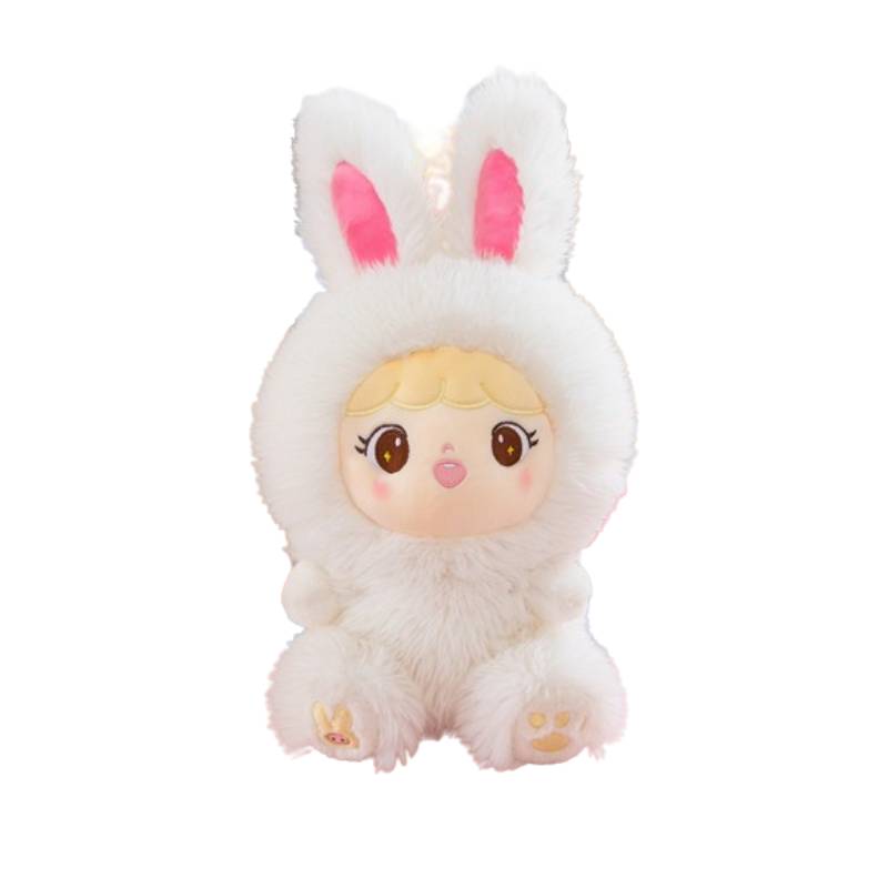 Children Rabbit Doll Comfort Pillow Bunny Plush Toy Girl Gift Decoration Home