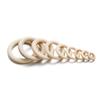 20-70mm Unfinished Wooden Rings Solid Color Natural Wood Circle Rings for Macrame Craft Jewelry Decorative Wooden Hoops