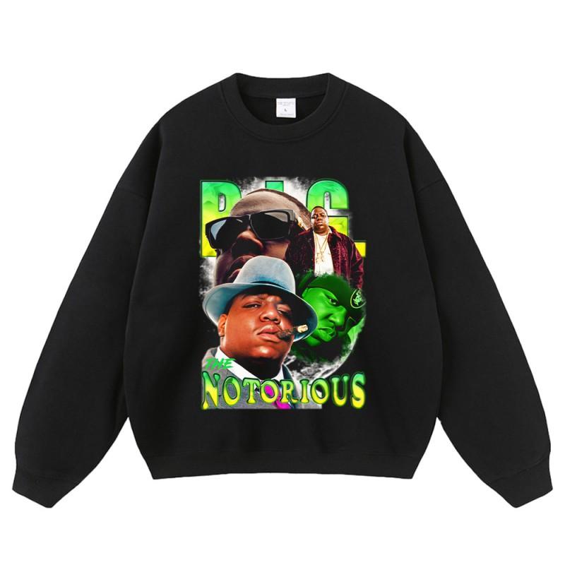 Sweat à capuche oversize en coton pour homme - Sweatshirt Streetwear Coupe ample avec imprimé délavé vintage et manches tombantes
