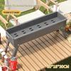 Tri-polar Portable Extra Thick Charcoal BBQ Grill
