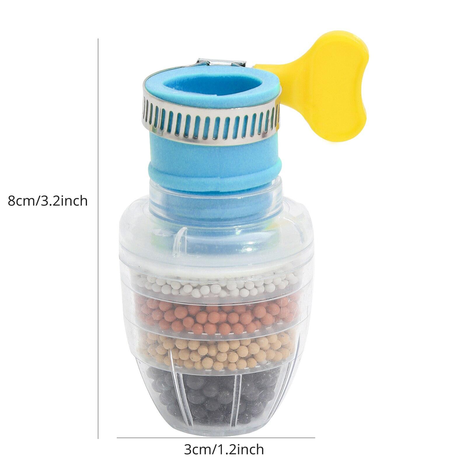 

6 слоев фильтра для воды очиститель крана медицинский камень кокосовый уголь насадка для крана кухонные принадлежности бытовой фильтр для воды синий