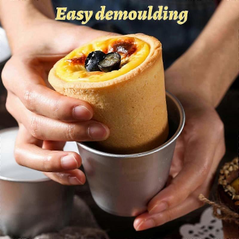 10 Stück Dariole-Formen für hausgemachte Desserts und Cupcakes