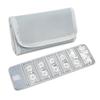 Waterproof Oxford Cloth Multi-Functional Six-Card Slot Cash Storage Wallet, Transparent Folding Coin Purse, Cosmetic Bag