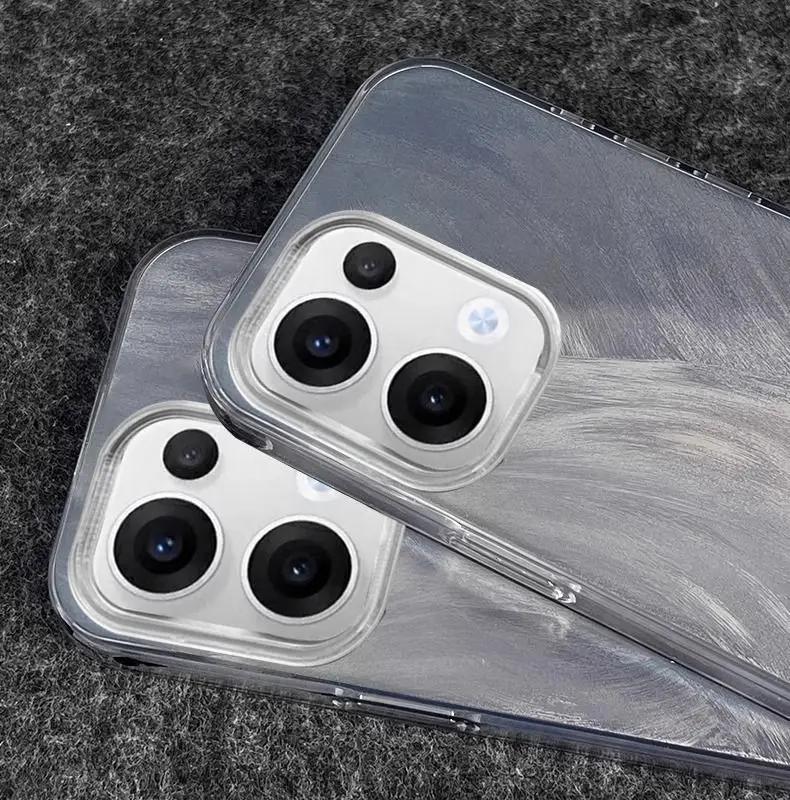 EUCAGR For OPPO A6 Pro 5G Phone Case OPPO A6 Pro 4G Case OPPO F31 5G Anti fall Luxury Laser Silver Gradient hard Back Cover