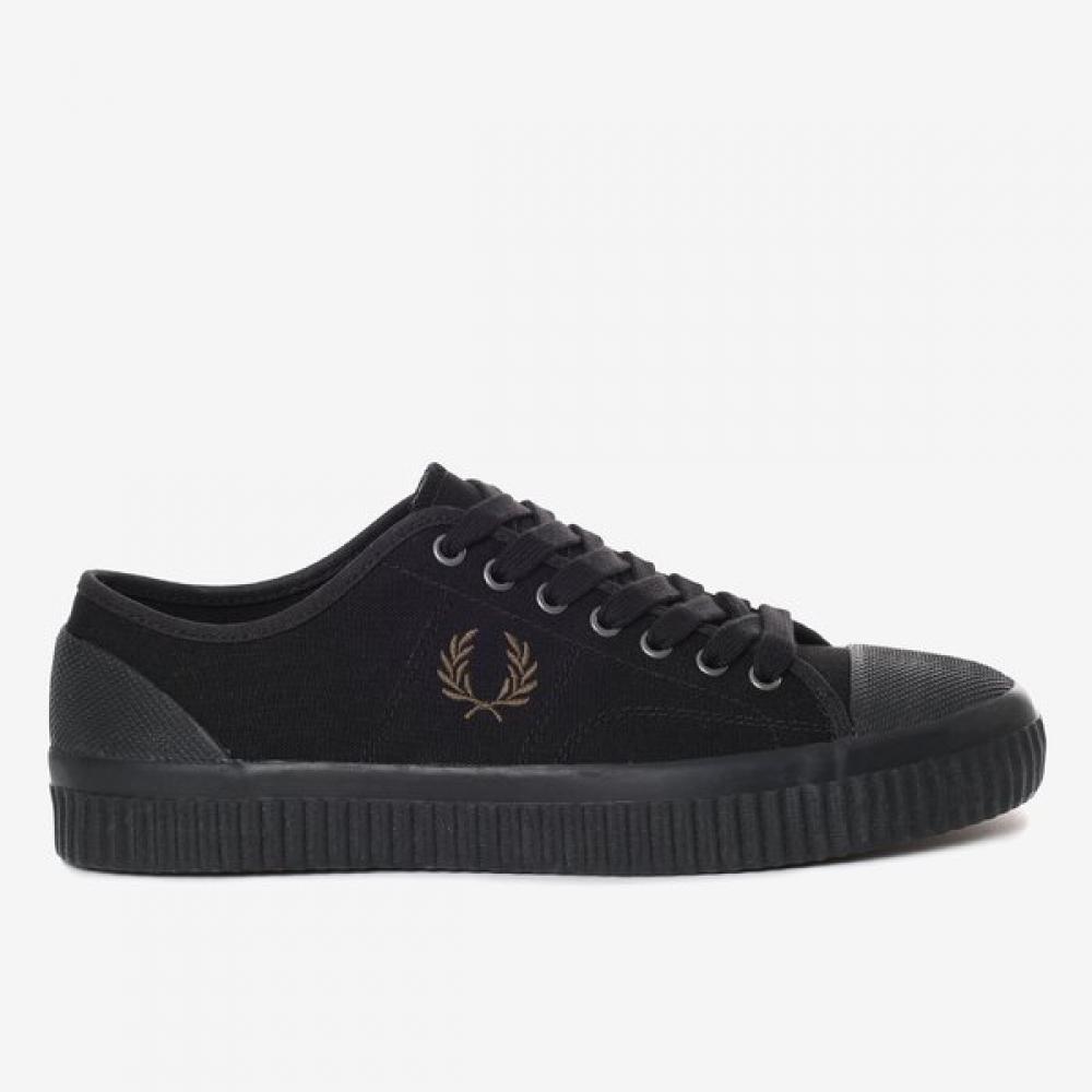 

Fred Perry Unisex All Black Low Canvas Shoes Sfpu2314365 529 280/529