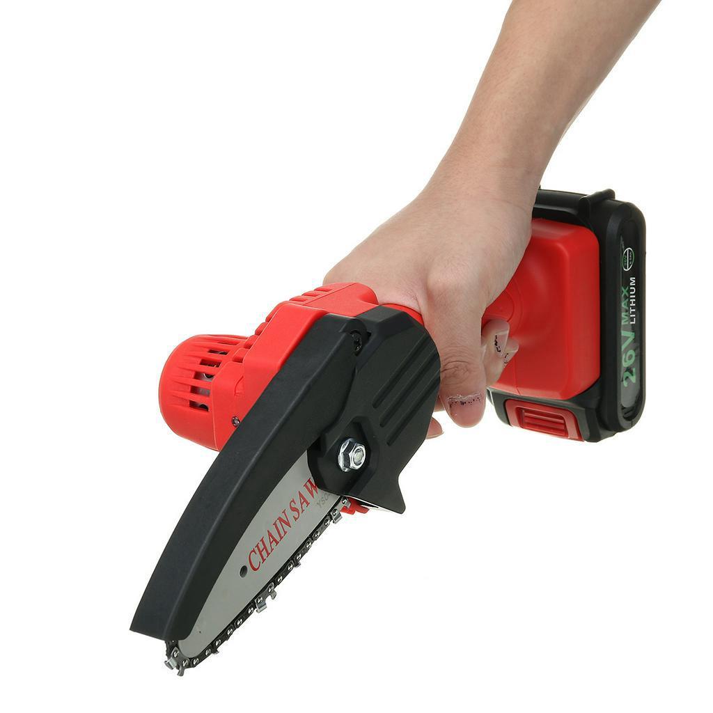 2PCS Lithium Battery Cordless Electric Pruning Saw 26V Rechargeable Mini Electric Saws Woodworking Electric Saw Garden Logging New