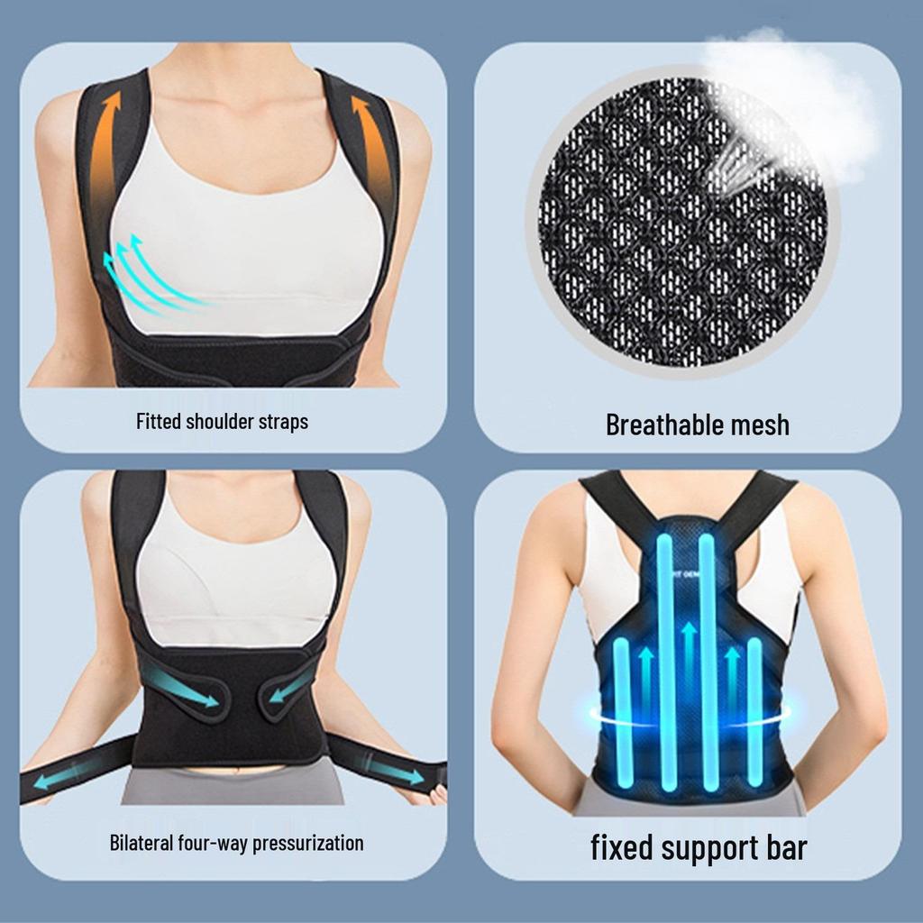 Unisex Posture Corrector: Anti-Hunchback Shoulder and Back Support Belt for Adults